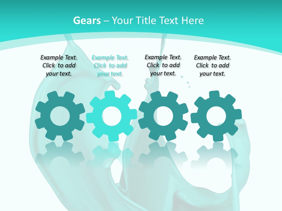 Isolated Artistic Splashing PowerPoint Template