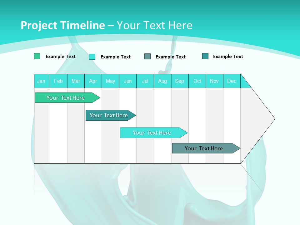 Isolated Artistic Splashing PowerPoint Template
