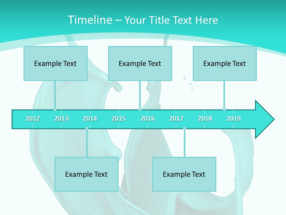 Isolated Artistic Splashing PowerPoint Template