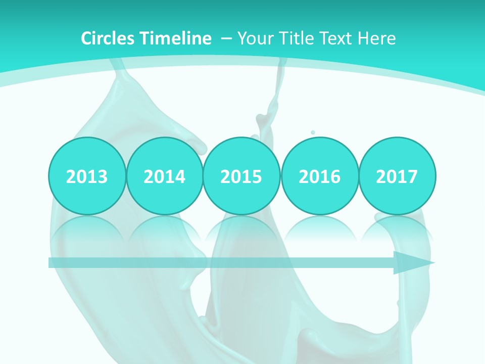 Isolated Artistic Splashing PowerPoint Template