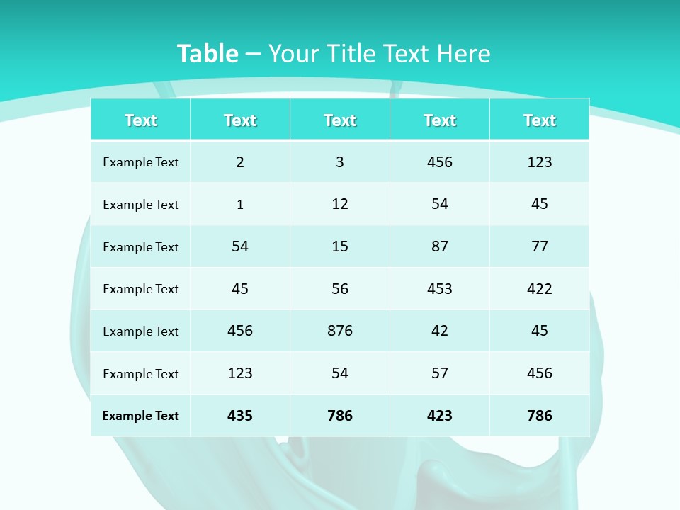 Isolated Artistic Splashing PowerPoint Template