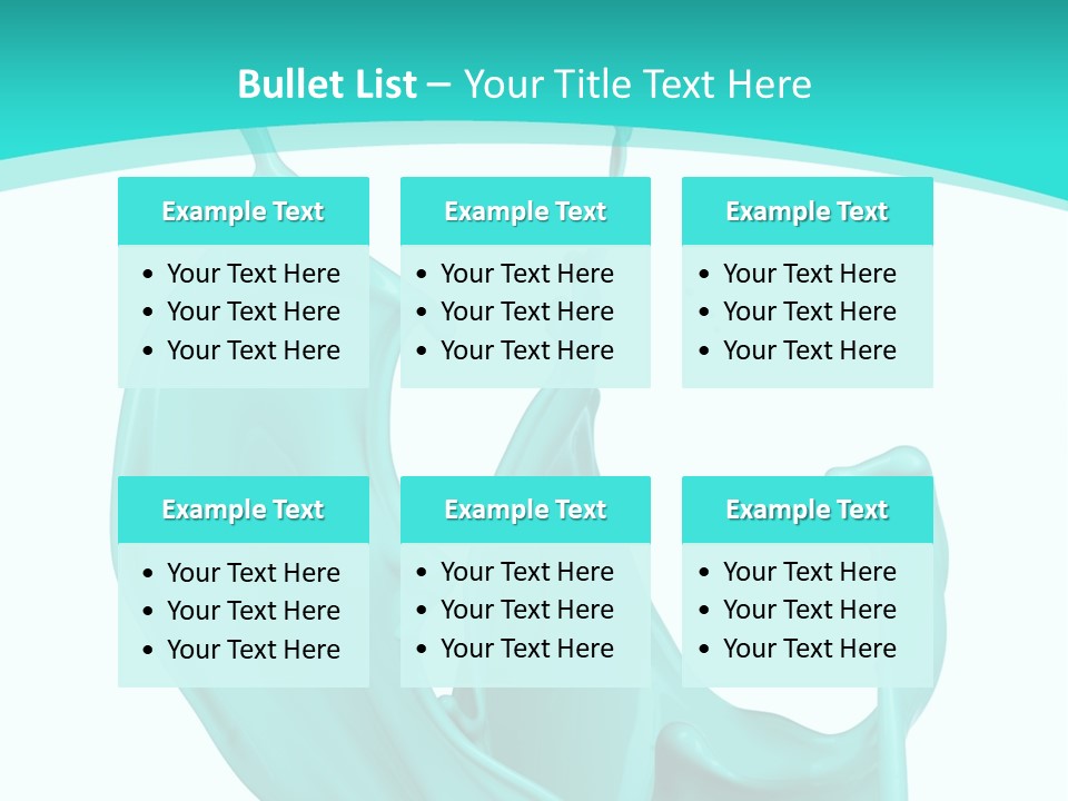 Isolated Artistic Splashing PowerPoint Template