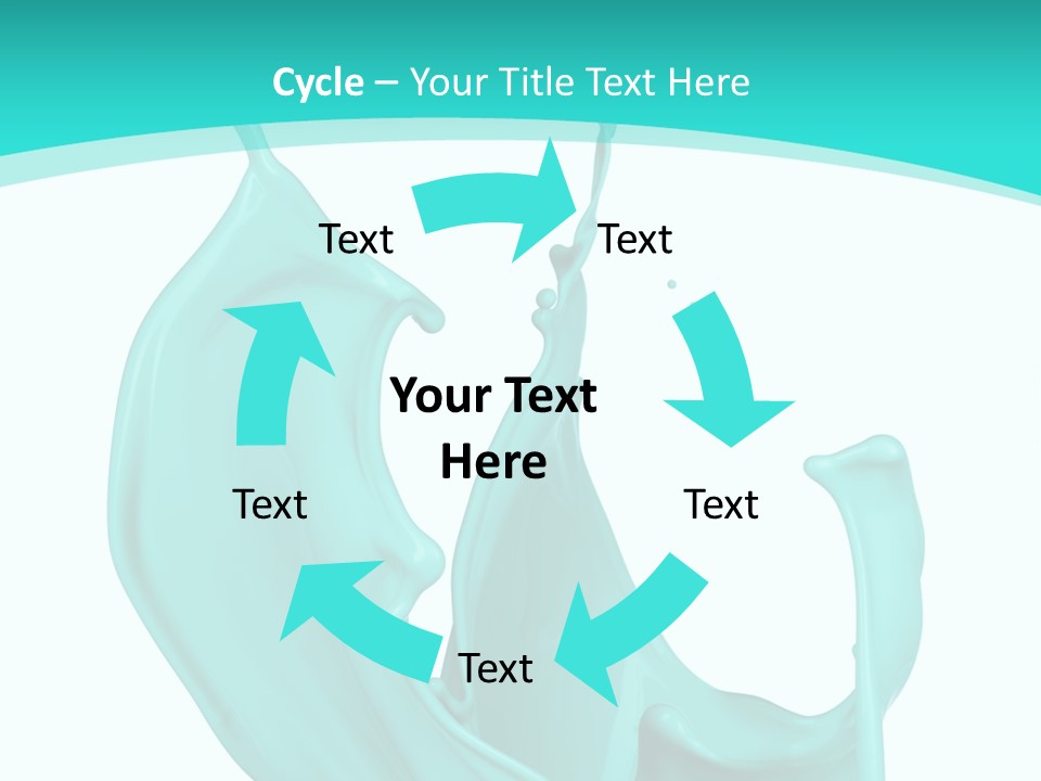 Isolated Artistic Splashing PowerPoint Template
