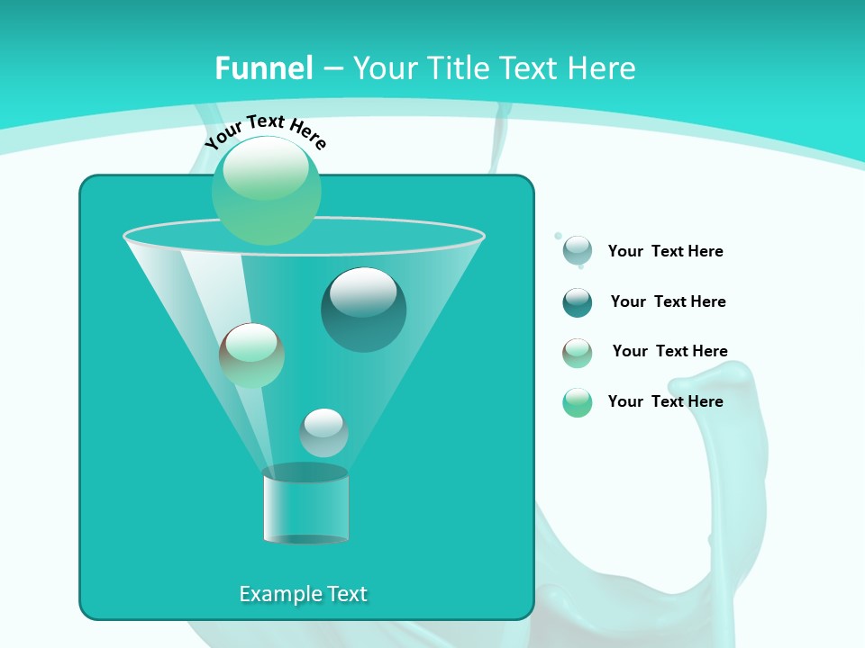 Isolated Artistic Splashing PowerPoint Template