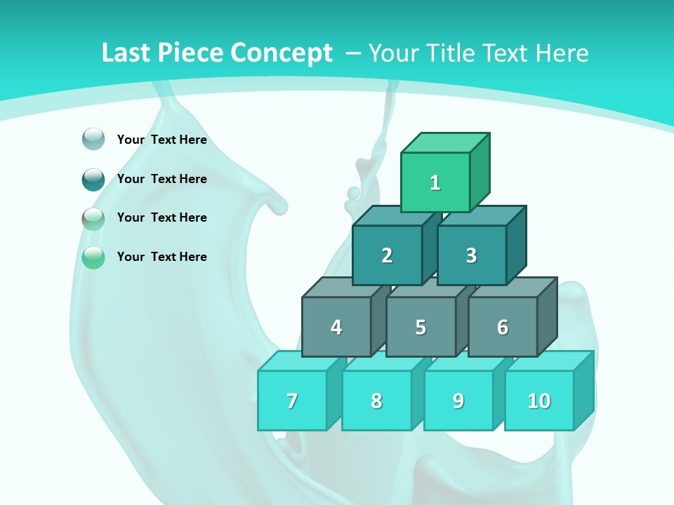 Isolated Artistic Splashing PowerPoint Template