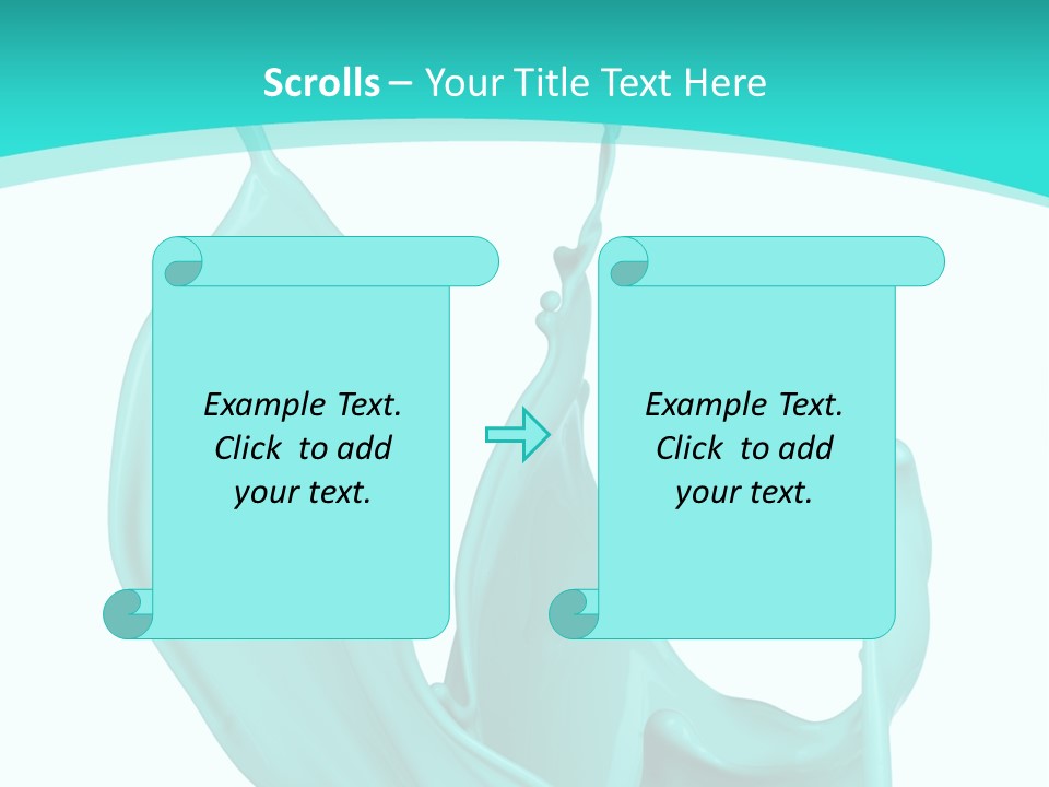 Isolated Artistic Splashing PowerPoint Template