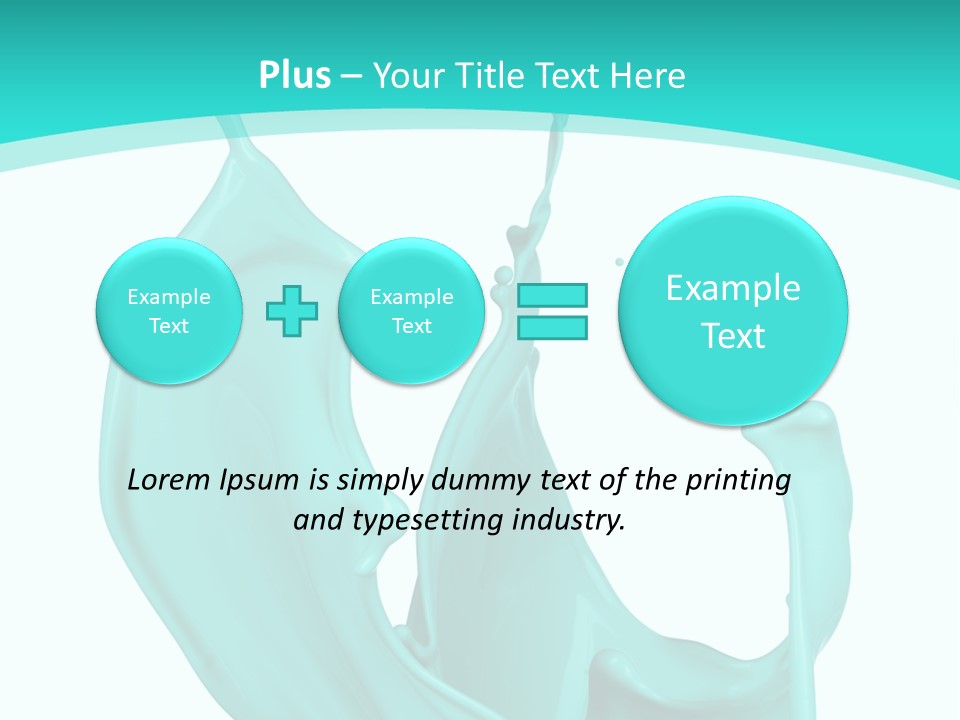 Isolated Artistic Splashing PowerPoint Template