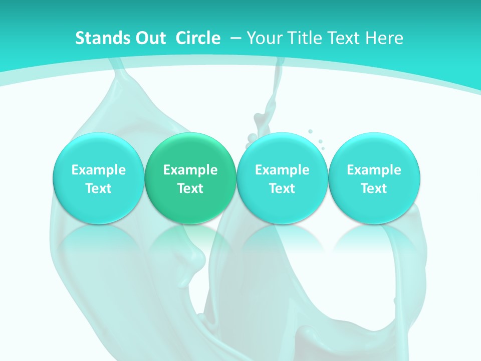 Isolated Artistic Splashing PowerPoint Template