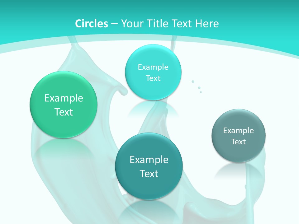 Isolated Artistic Splashing PowerPoint Template