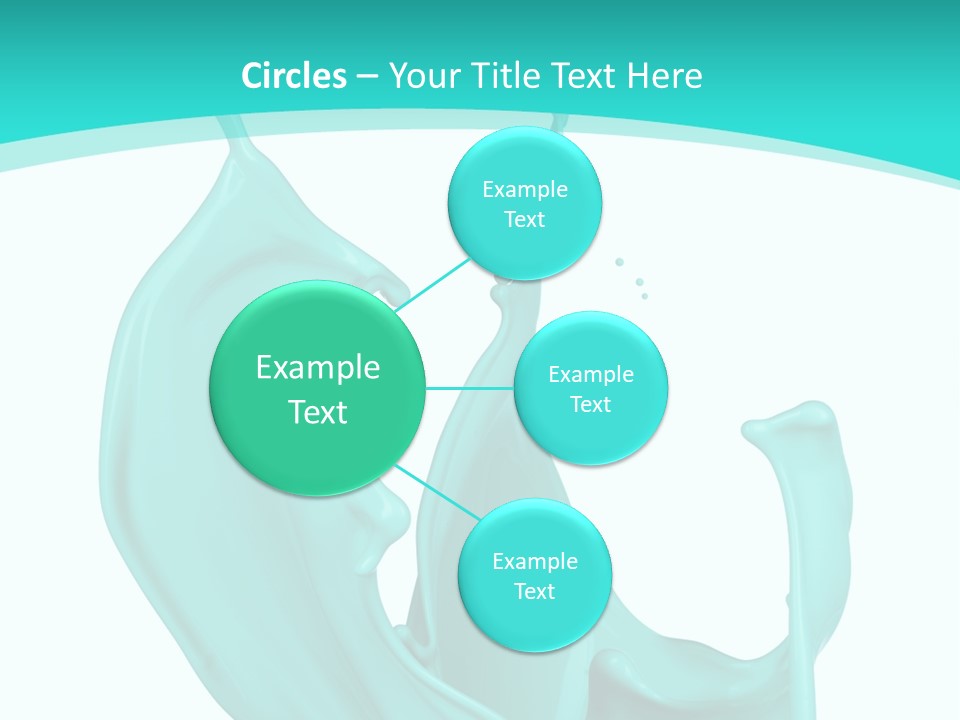 Isolated Artistic Splashing PowerPoint Template