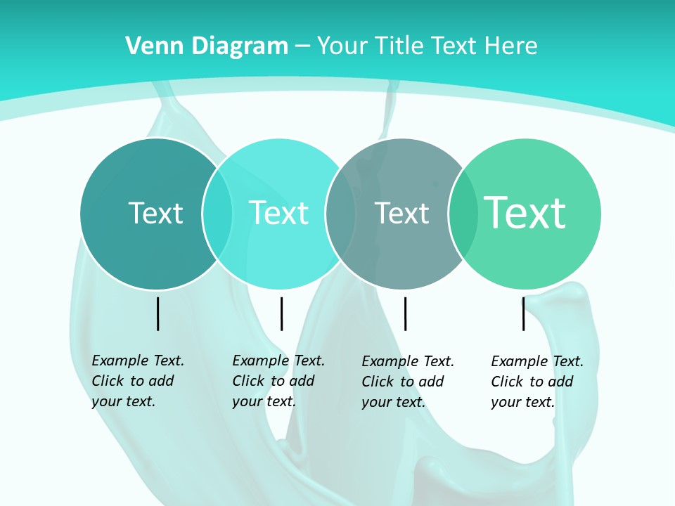 Isolated Artistic Splashing PowerPoint Template