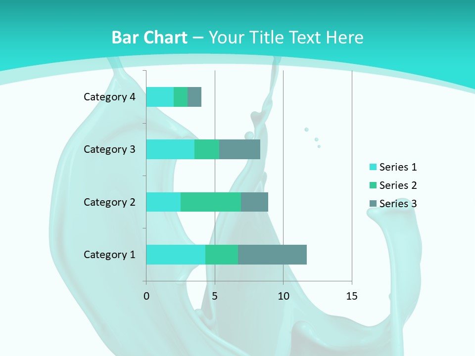 Isolated Artistic Splashing PowerPoint Template