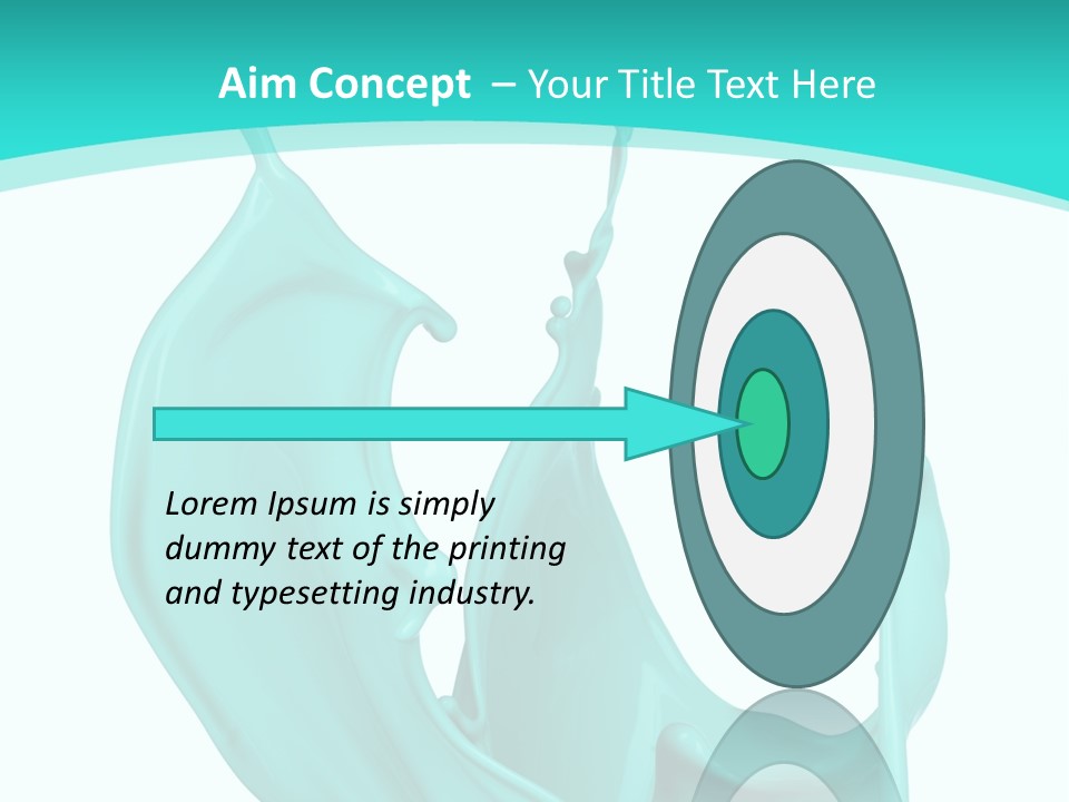 Isolated Artistic Splashing PowerPoint Template