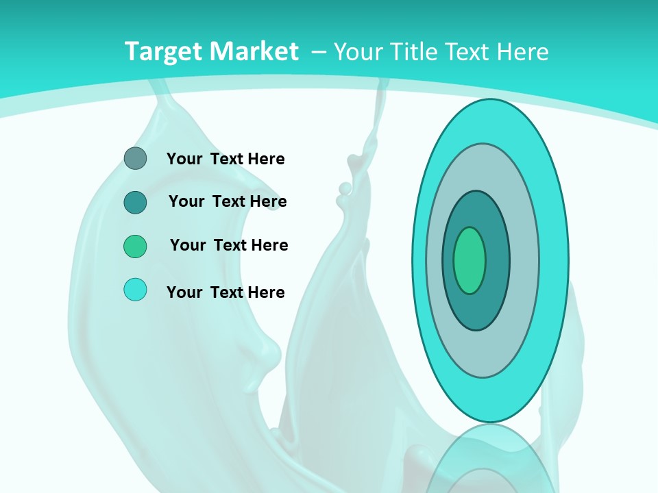 Isolated Artistic Splashing PowerPoint Template