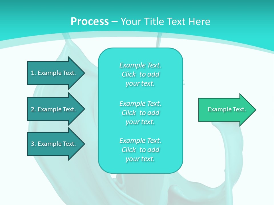 Isolated Artistic Splashing PowerPoint Template