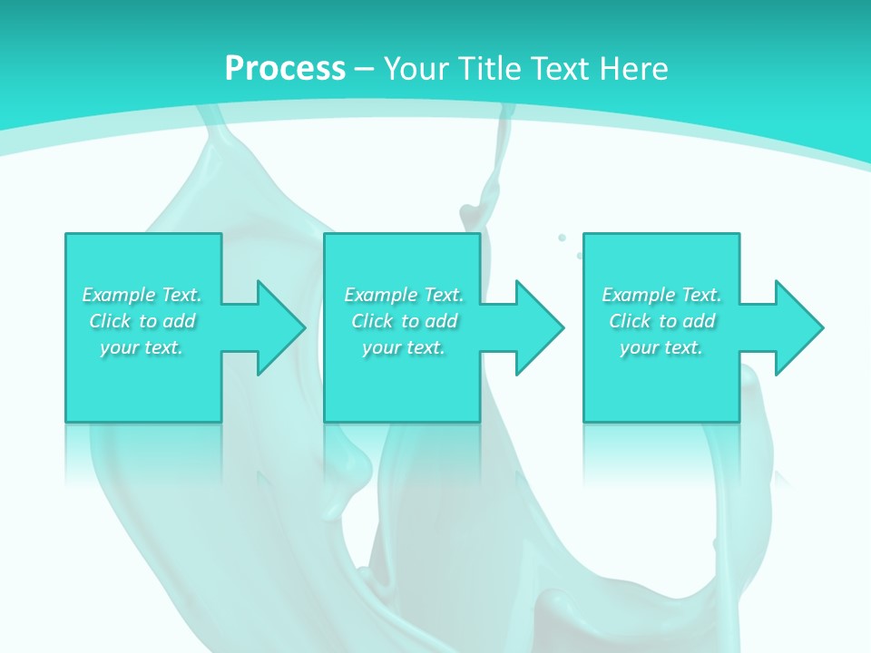 Isolated Artistic Splashing PowerPoint Template