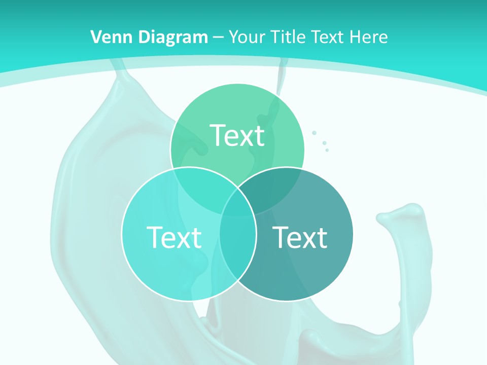 Isolated Artistic Splashing PowerPoint Template