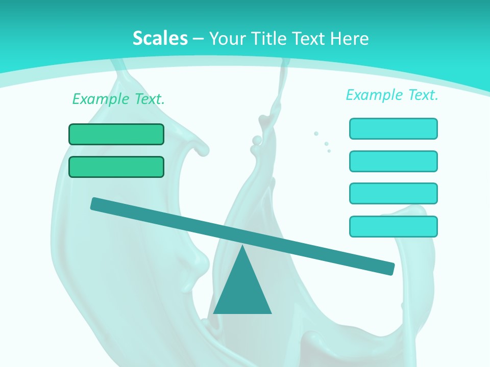Isolated Artistic Splashing PowerPoint Template