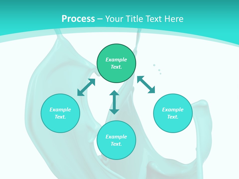 Isolated Artistic Splashing PowerPoint Template