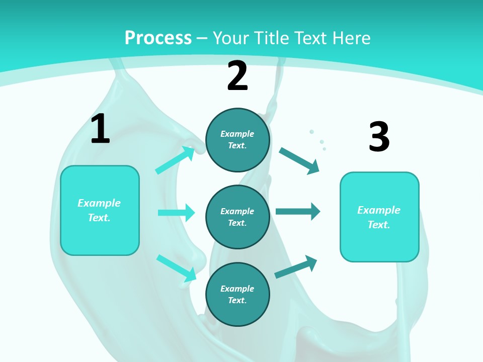 Isolated Artistic Splashing PowerPoint Template