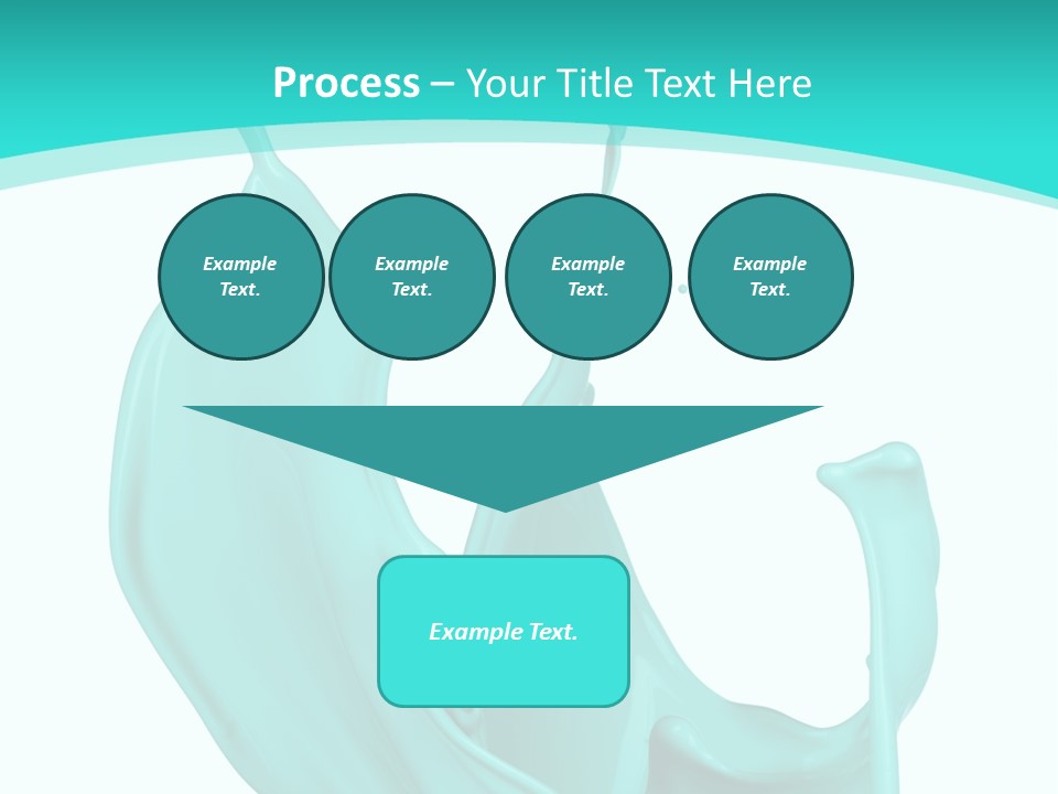 Isolated Artistic Splashing PowerPoint Template