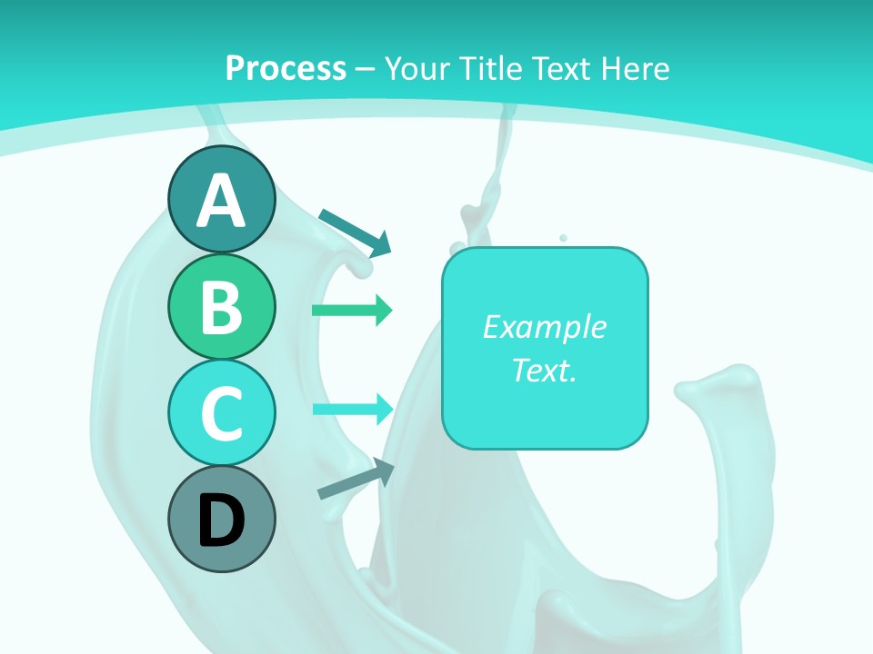 Isolated Artistic Splashing PowerPoint Template