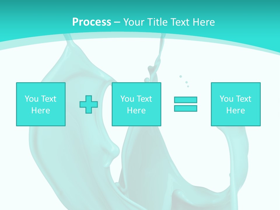 Isolated Artistic Splashing PowerPoint Template