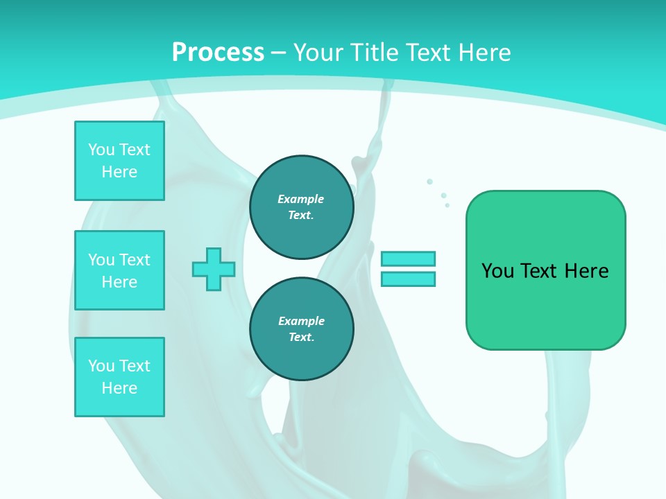 Isolated Artistic Splashing PowerPoint Template