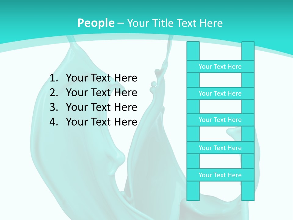 Isolated Artistic Splashing PowerPoint Template