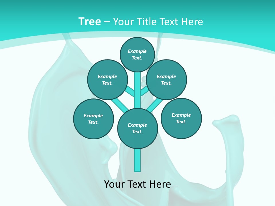 Isolated Artistic Splashing PowerPoint Template