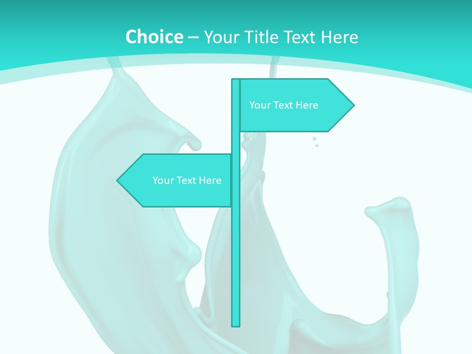 Isolated Artistic Splashing PowerPoint Template