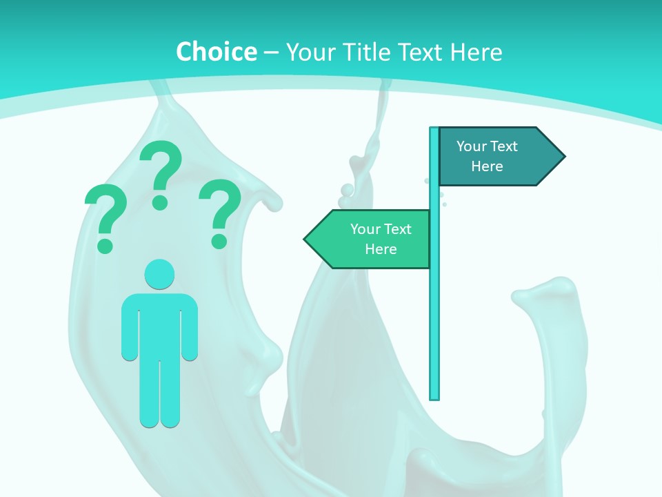 Isolated Artistic Splashing PowerPoint Template