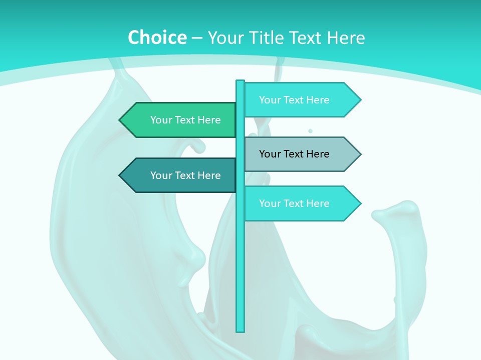 Isolated Artistic Splashing PowerPoint Template