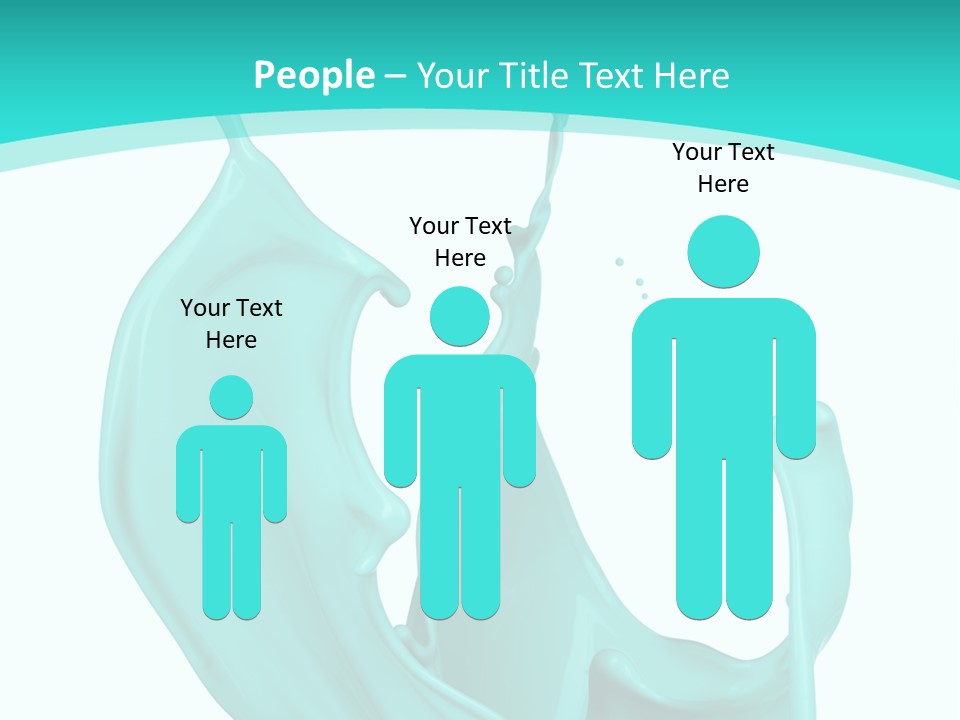 Isolated Artistic Splashing PowerPoint Template