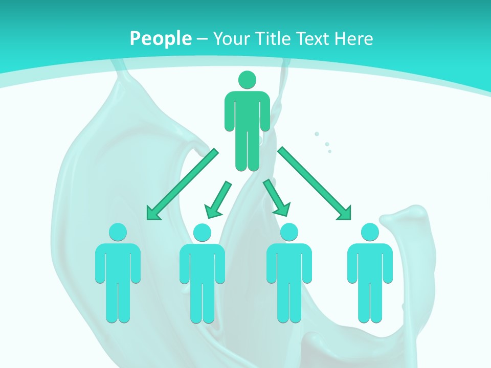 Isolated Artistic Splashing PowerPoint Template