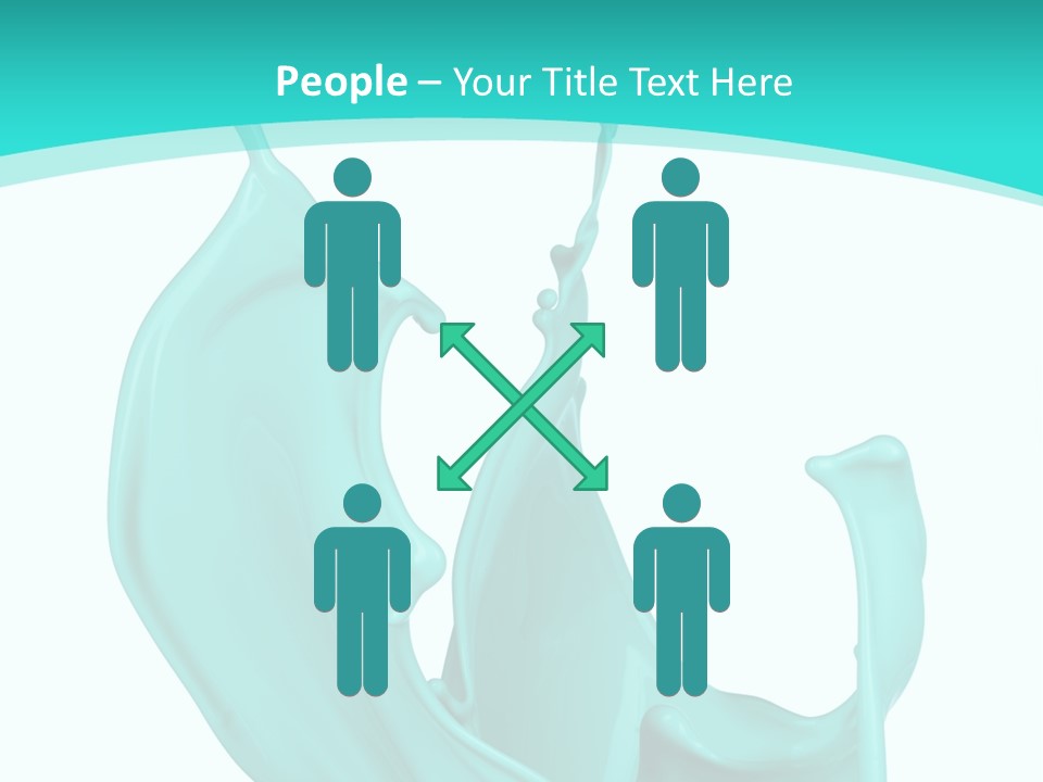 Isolated Artistic Splashing PowerPoint Template