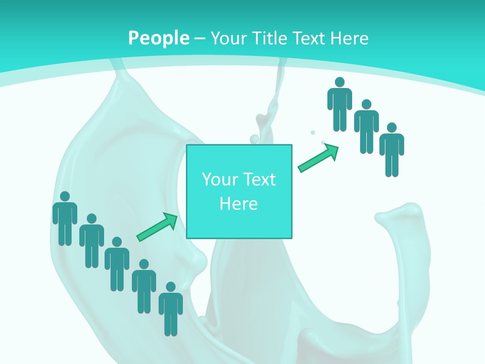 Isolated Artistic Splashing PowerPoint Template