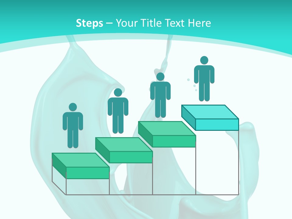 Isolated Artistic Splashing PowerPoint Template
