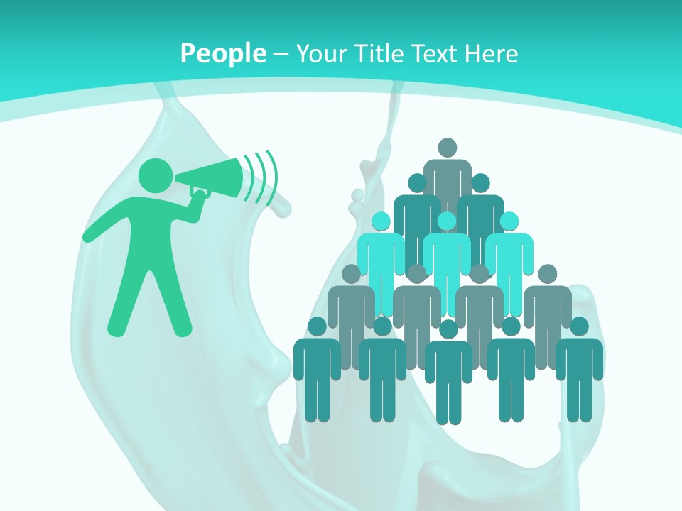 Isolated Artistic Splashing PowerPoint Template