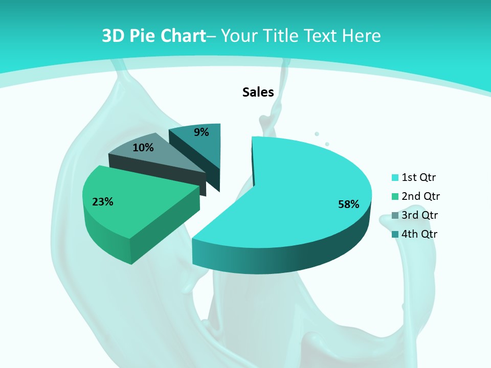 Isolated Artistic Splashing PowerPoint Template