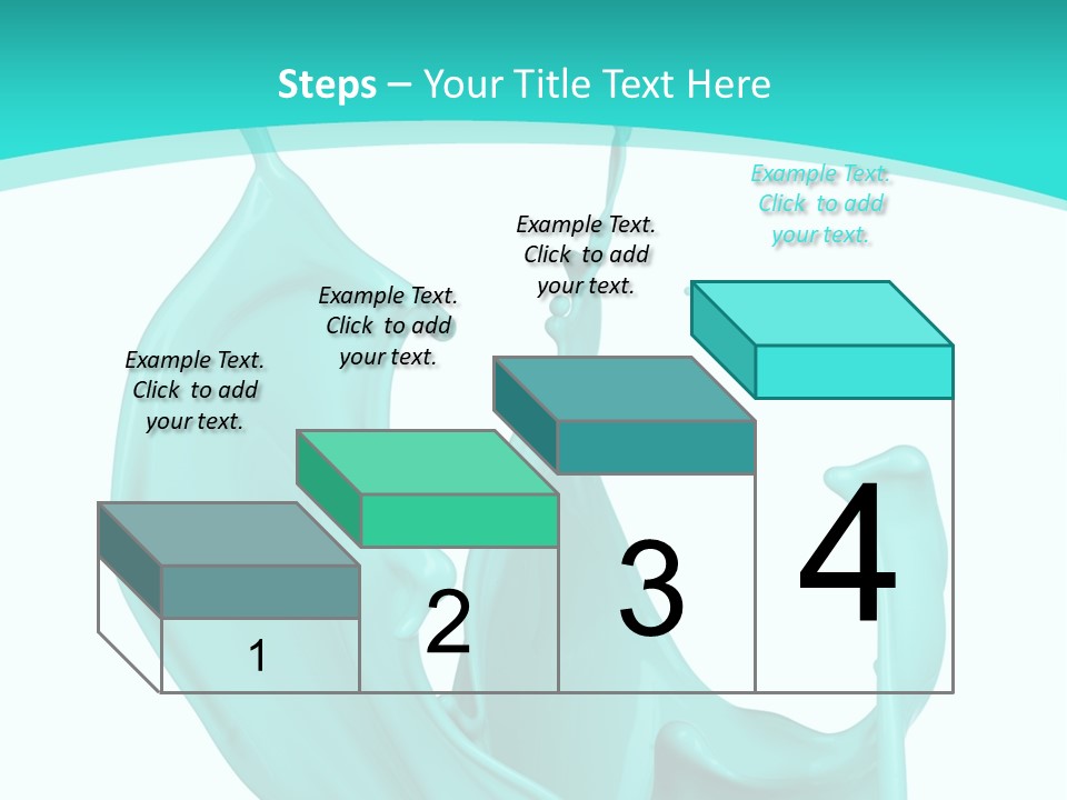 Isolated Artistic Splashing PowerPoint Template