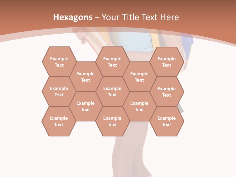 Schoolgirl Smile Braid PowerPoint Template