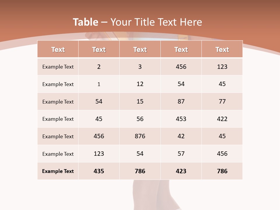 Schoolgirl Smile Braid PowerPoint Template