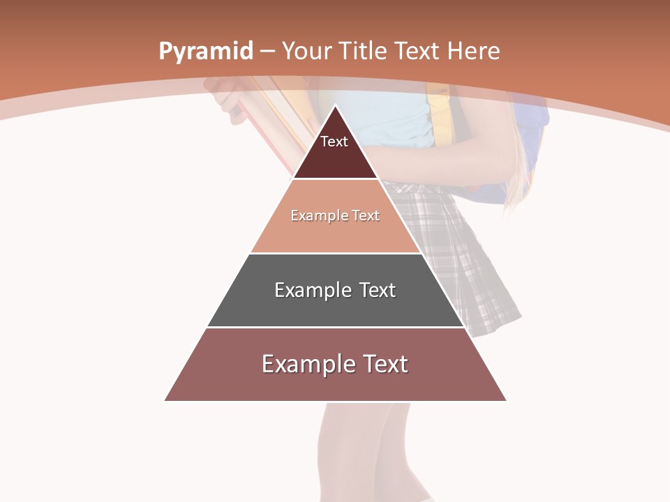 Schoolgirl Smile Braid PowerPoint Template