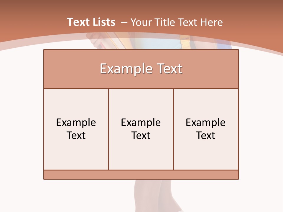 Schoolgirl Smile Braid PowerPoint Template