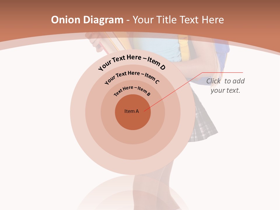 Schoolgirl Smile Braid PowerPoint Template