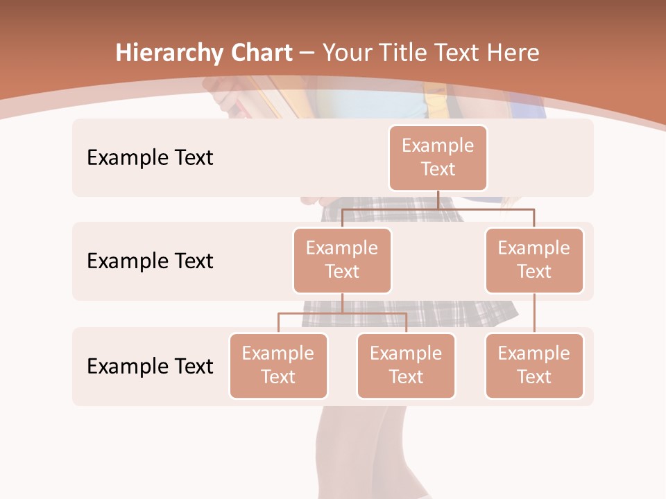 Schoolgirl Smile Braid PowerPoint Template