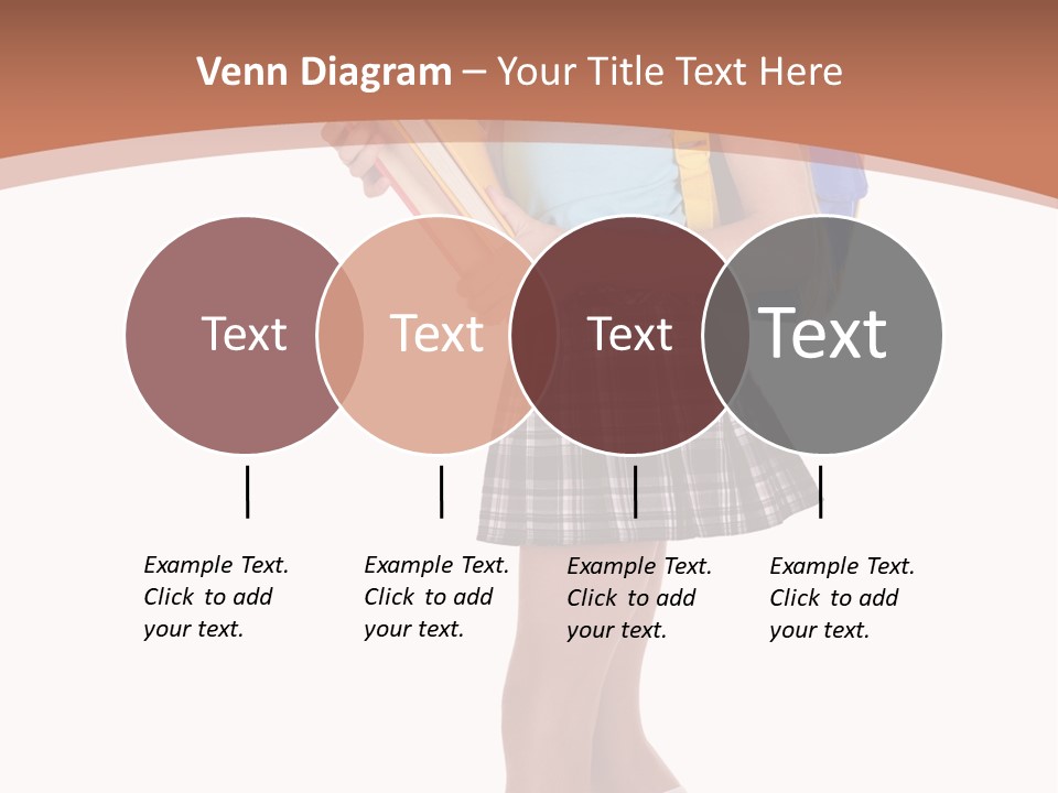 Schoolgirl Smile Braid PowerPoint Template