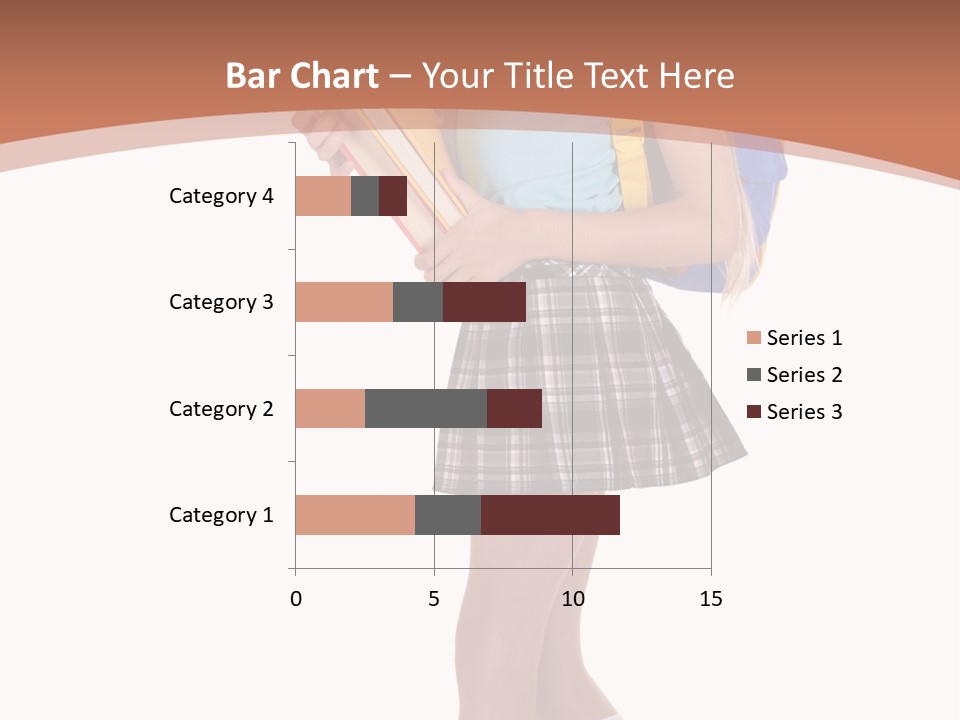 Schoolgirl Smile Braid PowerPoint Template