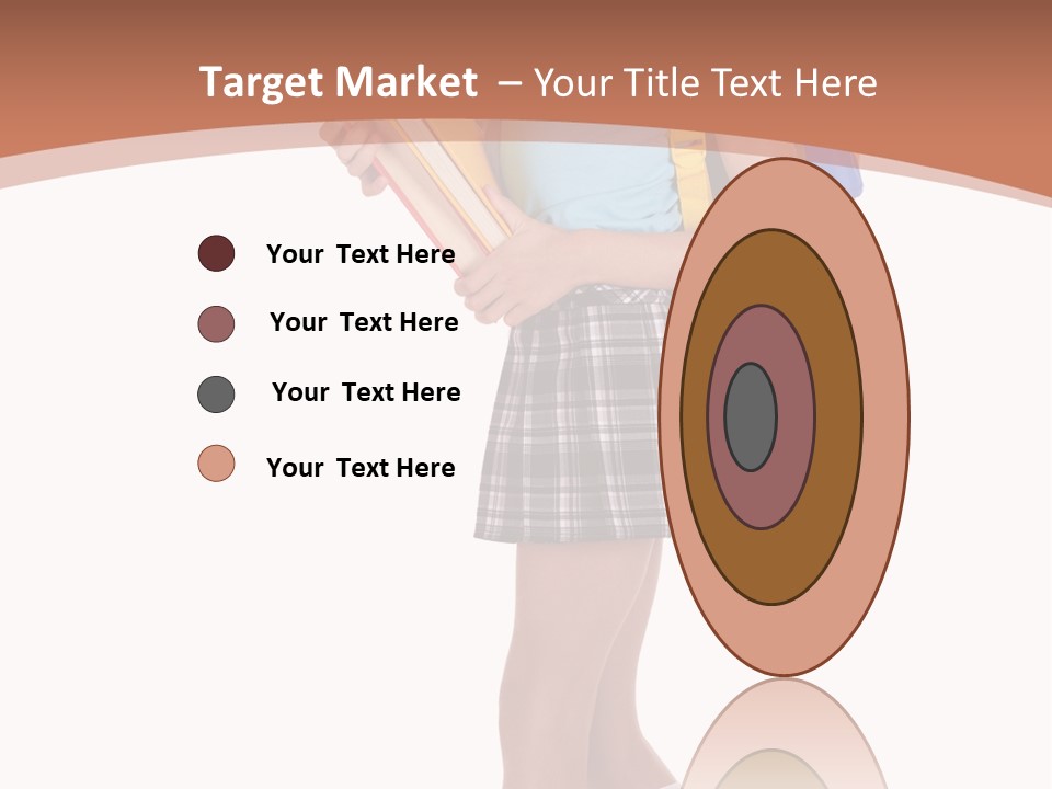 Schoolgirl Smile Braid PowerPoint Template